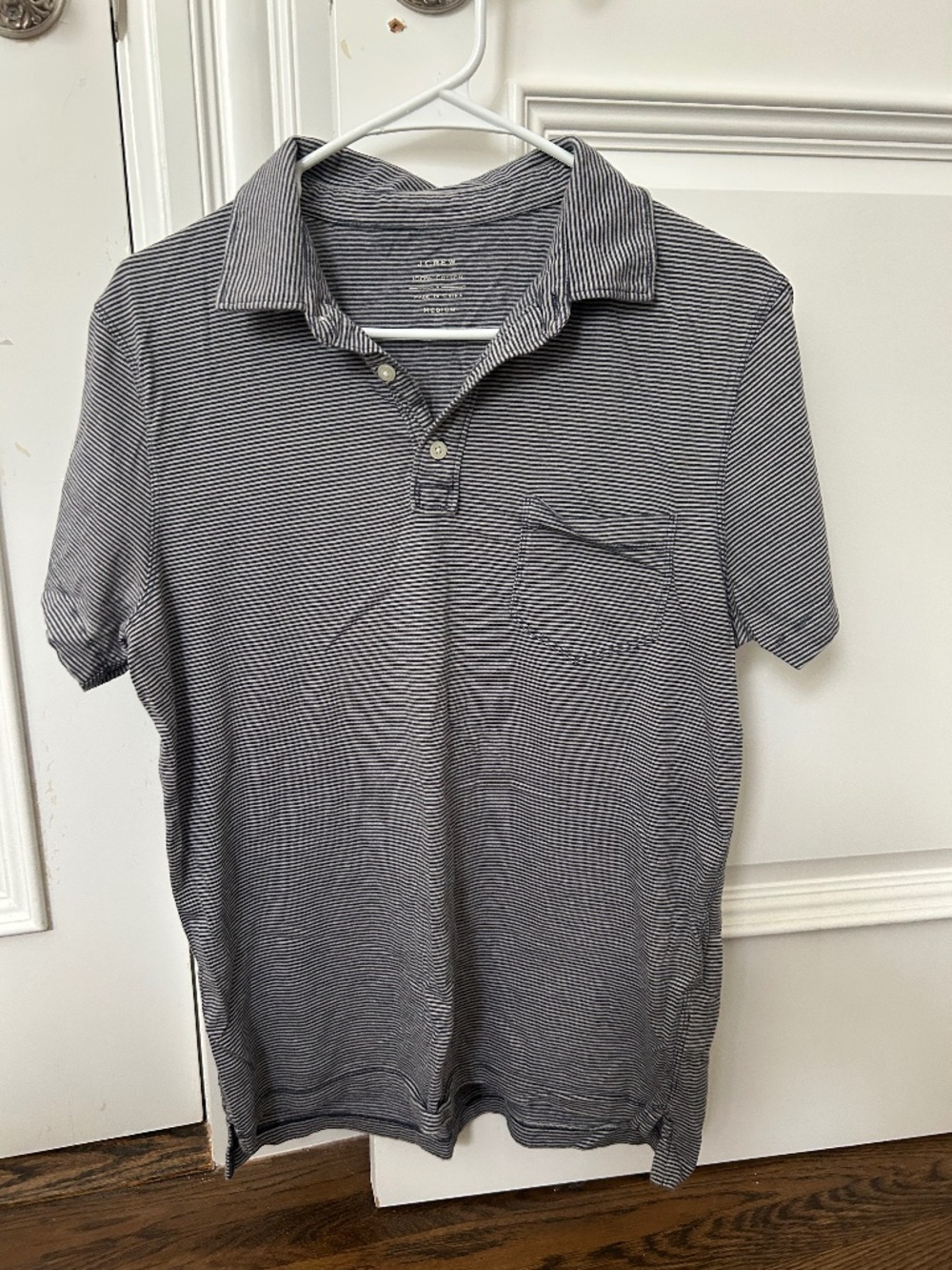 J crew striped polo
